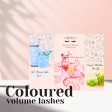 Coloured volume lashes | Cashmere mink lashes